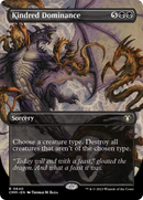 Kindred Dominance (Borderless Alternate Art) [Commander Masters] - Destination Retro