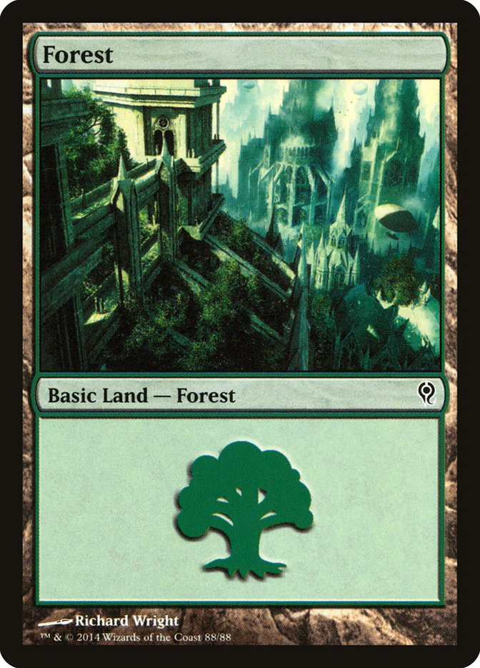Forest (88) [Duel Decks: Jace vs. Vraska] - Destination Retro