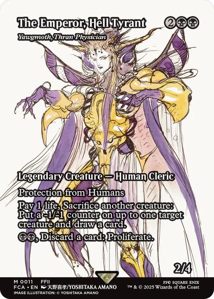 The Emperor, Hell Tyrant - Yawgmoth, Thran Physician (Showcase) [FINAL FANTASY : Through the Ages] - Destination Retro