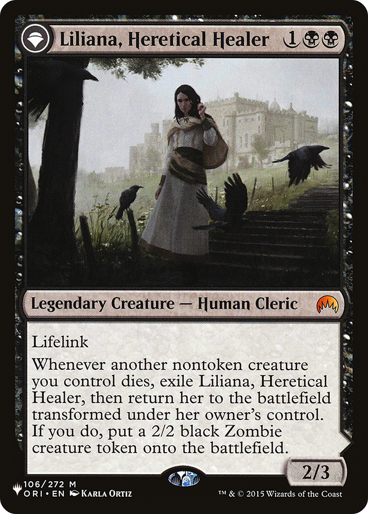 Liliana, Heretical Healer // Liliana, Defiant Necromancer [Secret Lair: From Cute to Brute] - Destination Retro