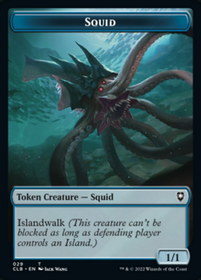 Squid // Copy Double-Sided Token [Commander Legends: Battle for Baldur's Gate Tokens] - Destination Retro