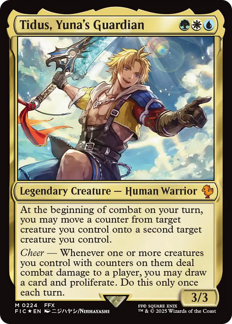 Tidus, Yuna's Guardian (Surge Foil) [FINAL FANTASY Commander] - Destination Retro