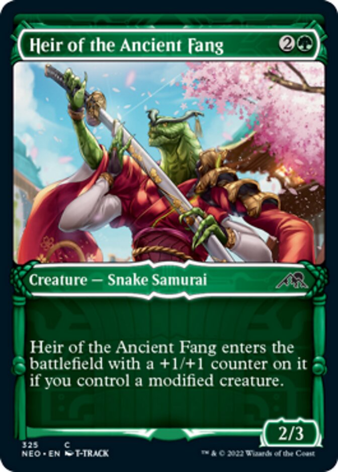 Heir of the Ancient Fang (Showcase Samurai) [Kamigawa: Neon Dynasty] - Destination Retro