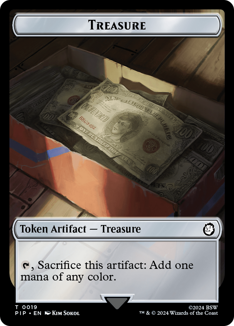 Treasure (0019) // Copy Double-Sided Token [Fallout Tokens] - Destination Retro