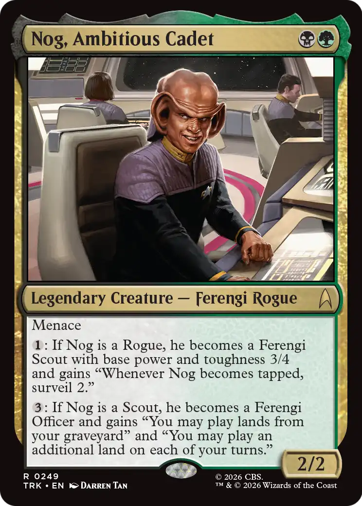 Nog, Ambitious Cadet [Star Trek] - Destination Retro