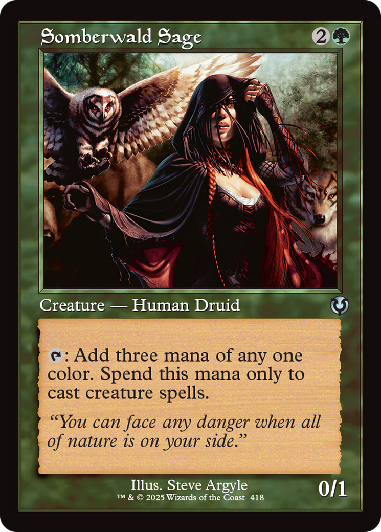 Somberwald Sage (Retro Frame) [Innistrad Remastered] - Destination Retro