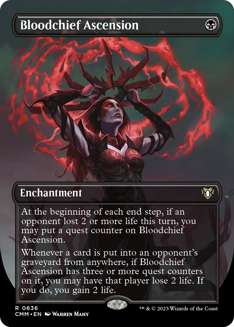 Bloodchief Ascension (Borderless Alternate Art) [Commander Masters] - Destination Retro