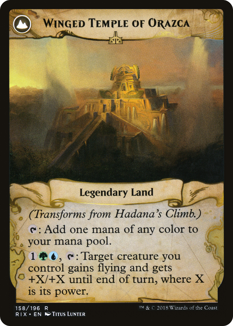 Hadana's Climb // Winged Temple of Orazca [Secret Lair: From Cute to Brute] - Destination Retro
