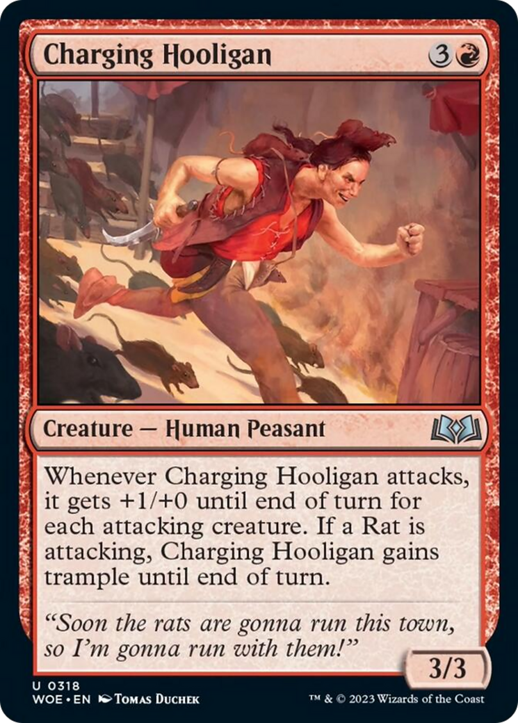 Charging Hooligan [Wilds of Eldraine] - Destination Retro