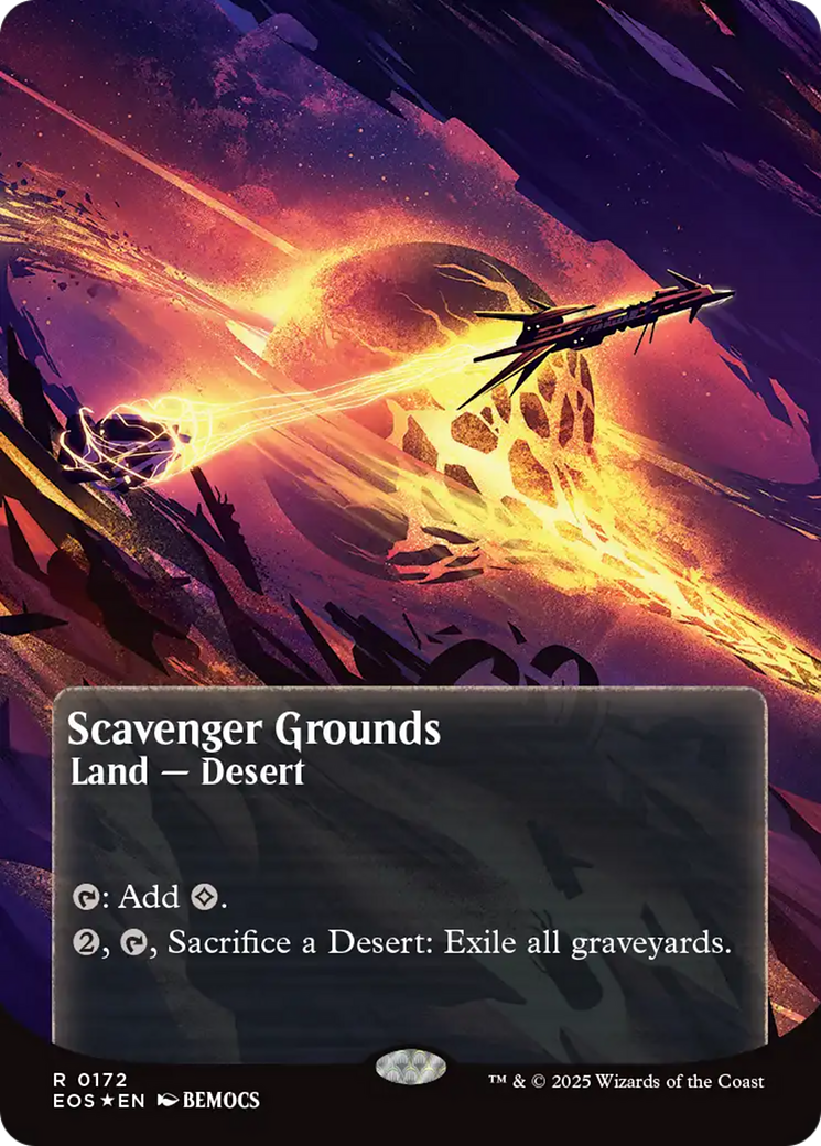 Scavenger Grounds (0172) (Borderless) (Galaxy Foil) [Edge of Eternities: Stellar Sights] - Destination Retro
