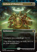 Anthem of Champions (Borderless Mana Foil) [Foundations] - Destination Retro