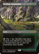 Verdant Catacombs (Borderless) (Dragonscale Foil) [Tarkir: Dragonstorm Special Guests] - Destination Retro