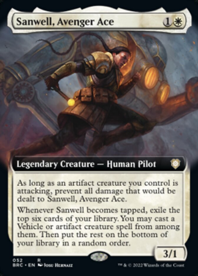 Sanwell, Avenger Ace (Extended Art) [The Brothers' War Commander] - Destination Retro