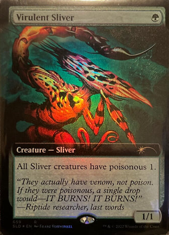 Virulent Sliver (Extended Art) [Secret Lair Drop Promos] - Destination Retro