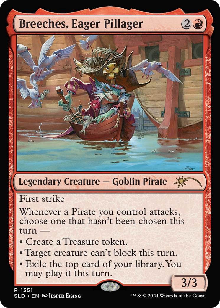 Breeches, Eager Pillager (Rainbow Foil) [Secret Lair Drop Series] - Destination Retro