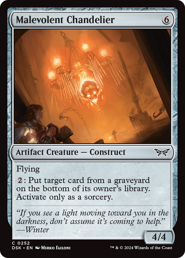 Malevolent Chandelier [Duskmourn: House of Horror] - Destination Retro