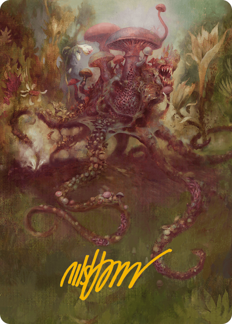 Sowing Mycospawn Art Card (Gold-Stamped Signature) [Modern Horizons 3 Art Series] - Destination Retro