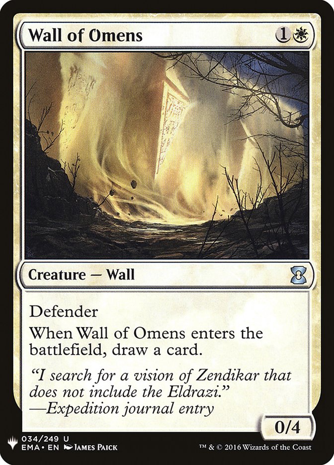 Wall of Omens [Mystery Booster] - Destination Retro