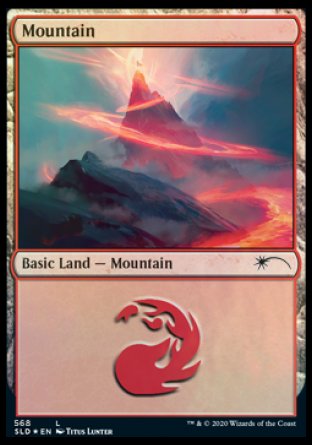 Mountain (Spellcasting) (568) [Secret Lair Drop Promos] - Destination Retro