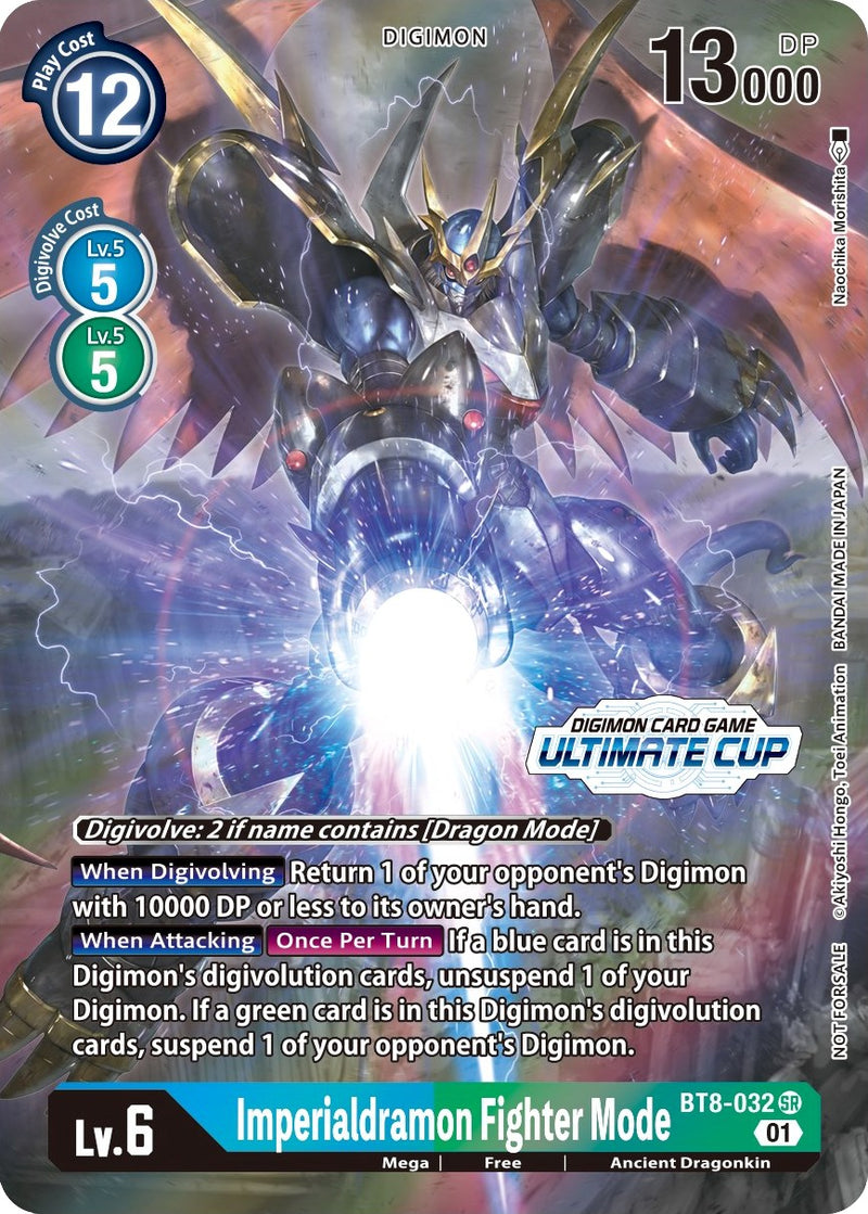 Imperialdramon Fighter Mode [BT8-032] (April Ultimate Cup 2022) [New Awakening Promos] - Destination Retro