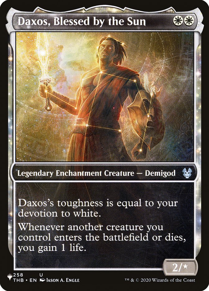 Daxos, Blessed by the Sun (Showcase) [The List] - Destination Retro
