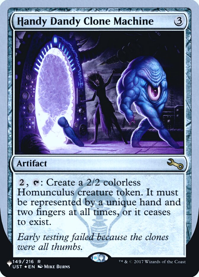 Handy Dandy Clone Machine (Unfinity Foil Edition) [The List] - Destination Retro