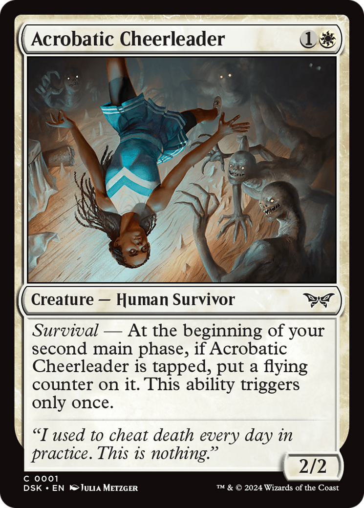 Acrobatic Cheerleader [Duskmourn: House of Horror] - Destination Retro