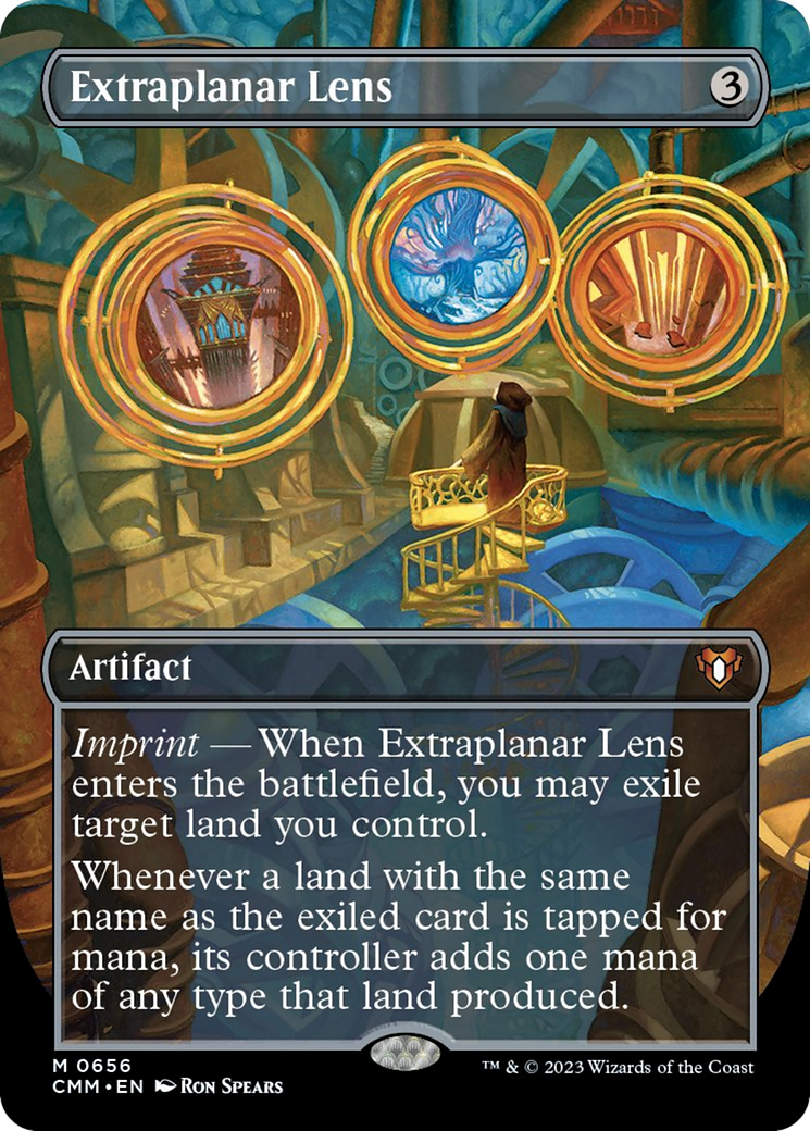 Extraplanar Lens (Borderless Alternate Art) [Commander Masters] - Destination Retro