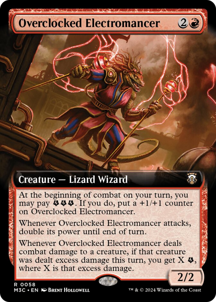 Overclocked Electromancer (Extended Art) [Modern Horizons 3 Commander] - Destination Retro