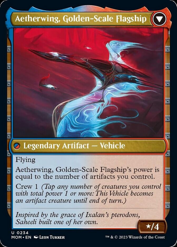 Invasion of Kaladesh // Aetherwing, Golden-Scale Flagship [March of the Machine] - Destination Retro