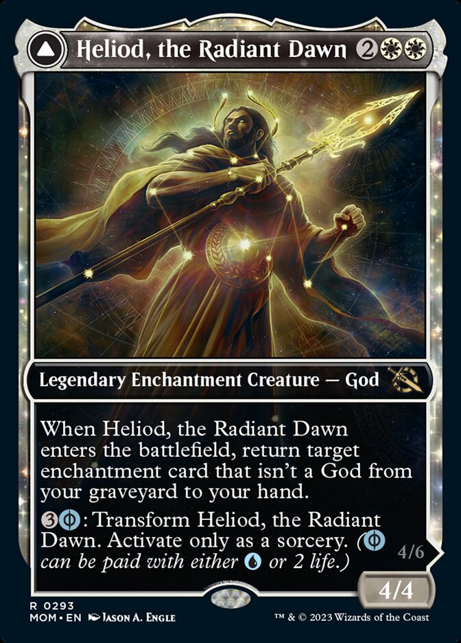 Heliod, the Radiant Dawn // Heliod, the Warped Eclipse (Showcase Planar Booster Fun) [March of the Machine] - Destination Retro