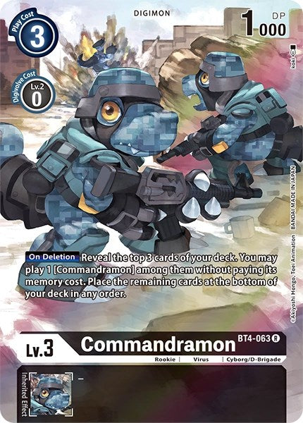 Commandramon [BT4-063] (Alternate Art) [Dimensional Phase] - Destination Retro