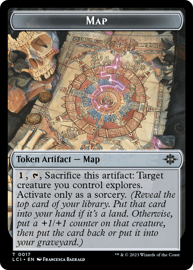 Map // Skeleton Pirate Double-Sided Token [The Lost Caverns of Ixalan Commander Tokens] - Destination Retro