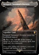 Isengard, Saruman's Fortress - Boseiju, Who Shelters All (Surge Foil Realms and Relics) [The Lord of the Rings: Tales of Middle-Earth Commander] - Destination Retro
