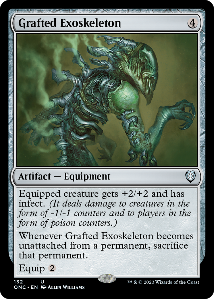 Grafted Exoskeleton [Phyrexia: All Will Be One Commander] - Destination Retro