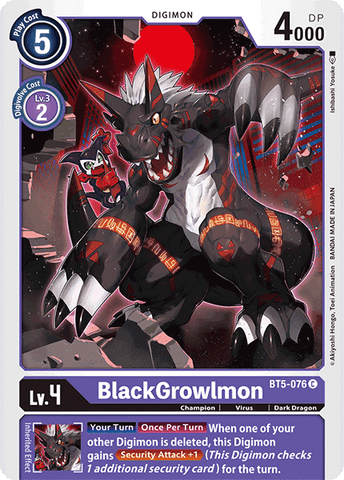 BlackGrowlmon [BT5-076] [Battle of Omni] - Destination Retro