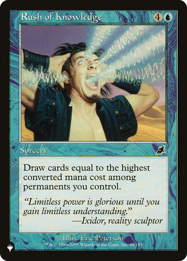 Rush of Knowledge [The List] - Destination Retro