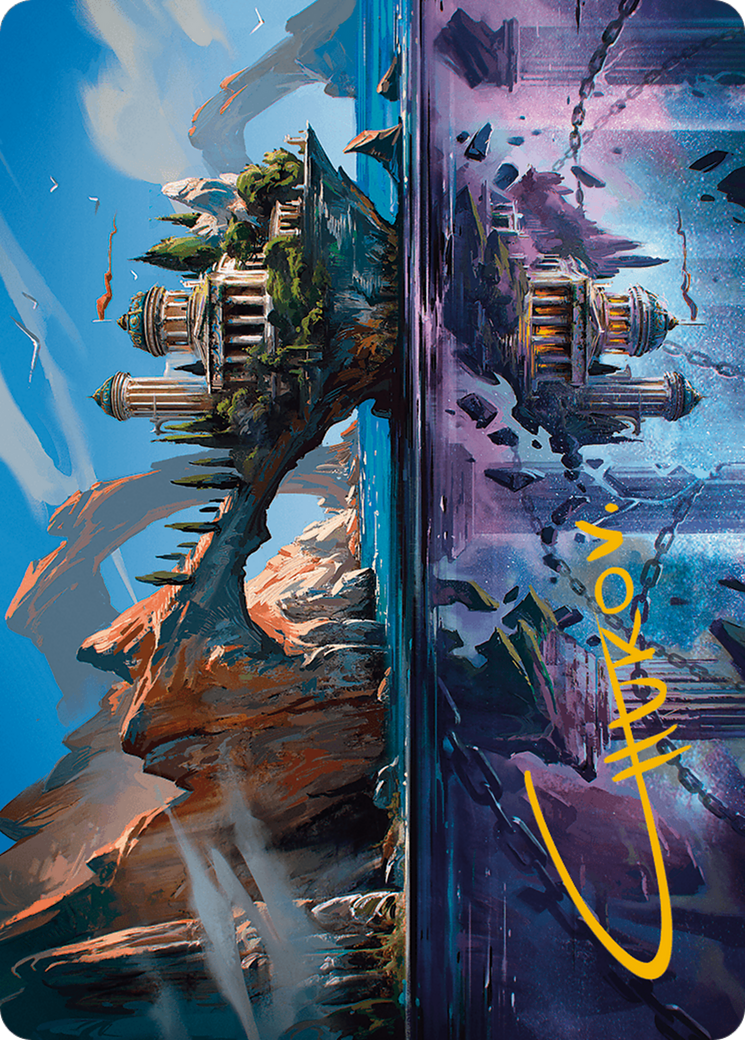 Copy Land Art Card (Gold-Stamped Signature) [Modern Horizons 3 Art Series] - Destination Retro