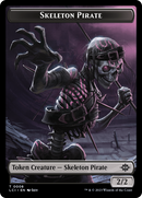 Copy // Skeleton Pirate Double-Sided Token [The Lost Caverns of Ixalan Commander Tokens] - Destination Retro