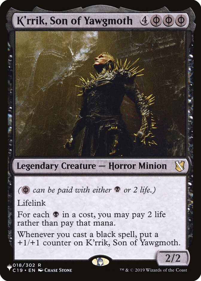 K'rrik, Son of Yawgmoth [The List] - Destination Retro