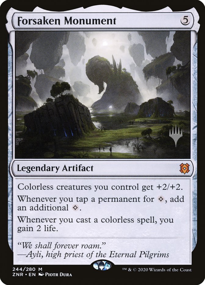 Forsaken Monument (Promo Pack) [Zendikar Rising Promos] - Destination Retro