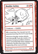 Boulder Jockey [Mystery Booster 2 Playtest Cards] - Destination Retro