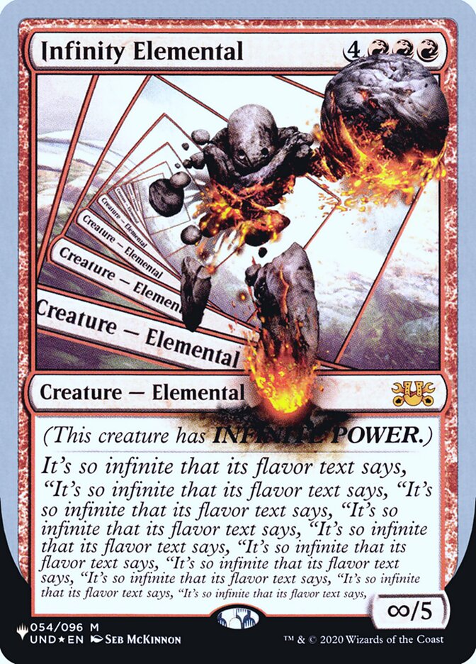 Infinity Elemental (Unfinity Foil Edition) [The List] - Destination Retro