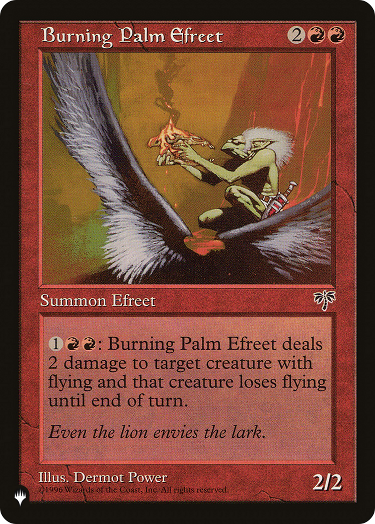Burning Palm Efreet [The List] - Destination Retro