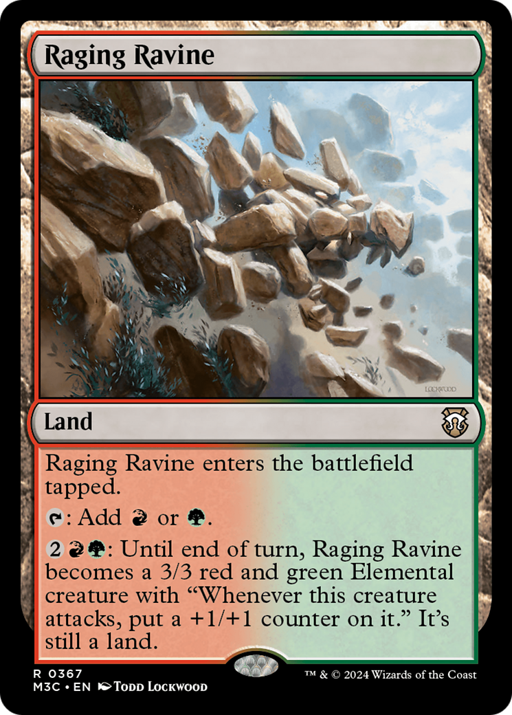Raging Ravine (Ripple Foil) [Modern Horizons 3 Commander] - Destination Retro