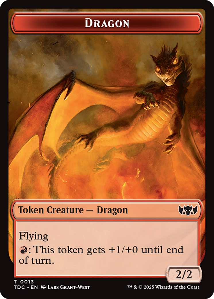 Dragon Egg // Dragon (0013) Double-Sided Token [Tarkir: Dragonstorm Commander Tokens] - Destination Retro