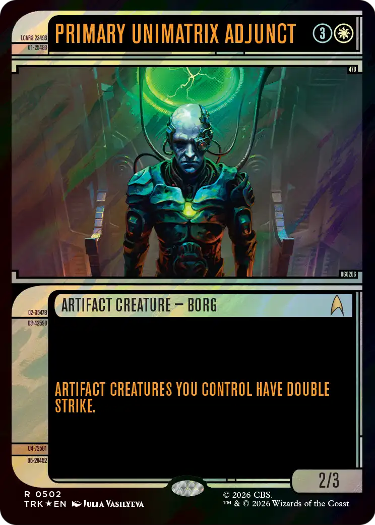 Primary Unimatrix Adjunct (Showcase) (Surge Foil) [Star Trek] - Destination Retro