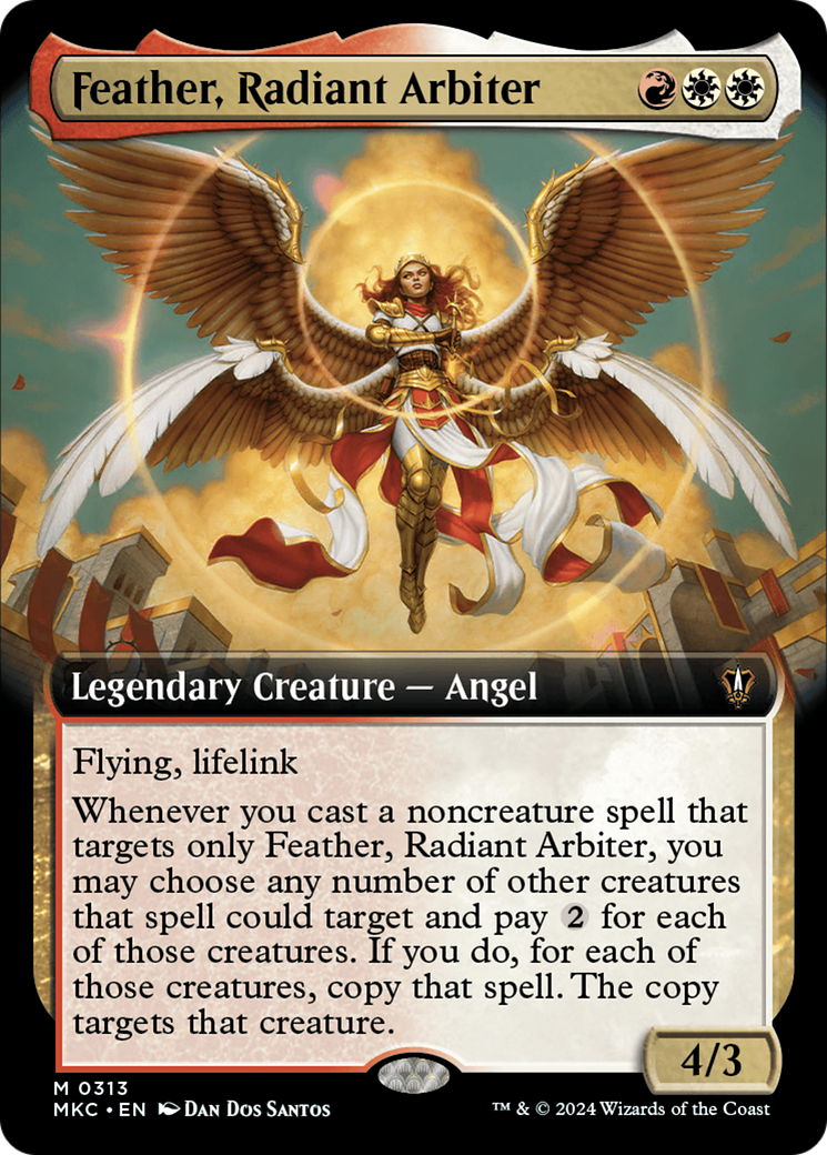 Feather, Radiant Arbiter (Extended Art) [Murders at Karlov Manor Commander] - Destination Retro