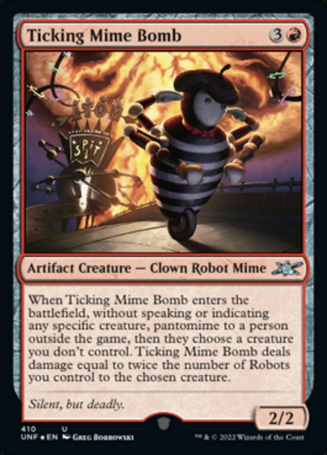 Ticking Mime Bomb (Galaxy Foil) [Unfinity] - Destination Retro