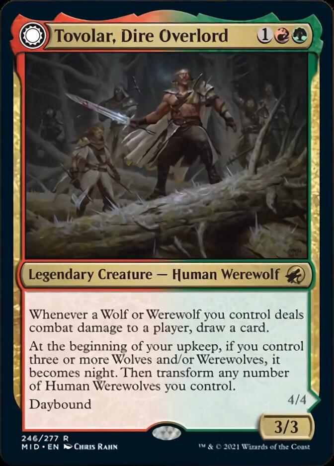 Tovolar, Dire Overlord // Tovolar, the Midnight Scourge [Innistrad: Midnight Hunt] - Destination Retro